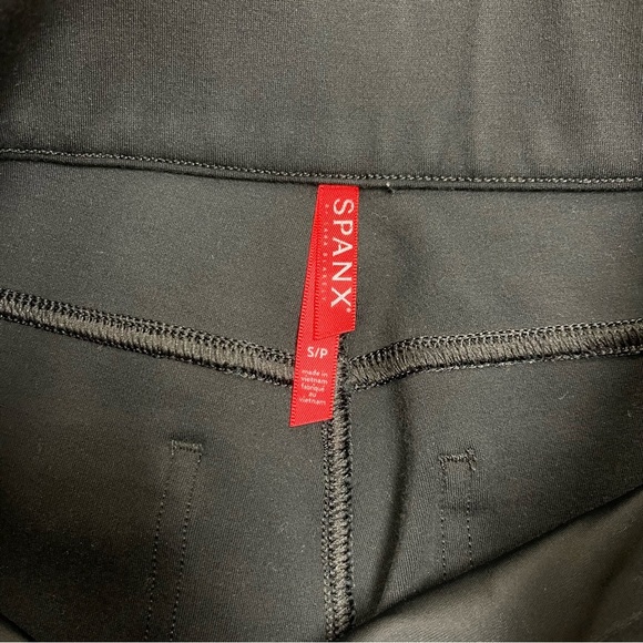 SPANX The Perfect Pant Women's Size Small Black Crop Flare Ponte High Waisted - Picture 13 of 14